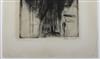 ALBERT BESNARD Group of 6 etchings.